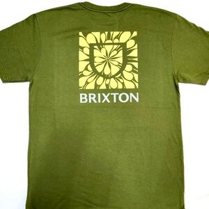 BRIXTON "ALOHA" LIGHT OLIVE GREEN T-SHIRT...RARE